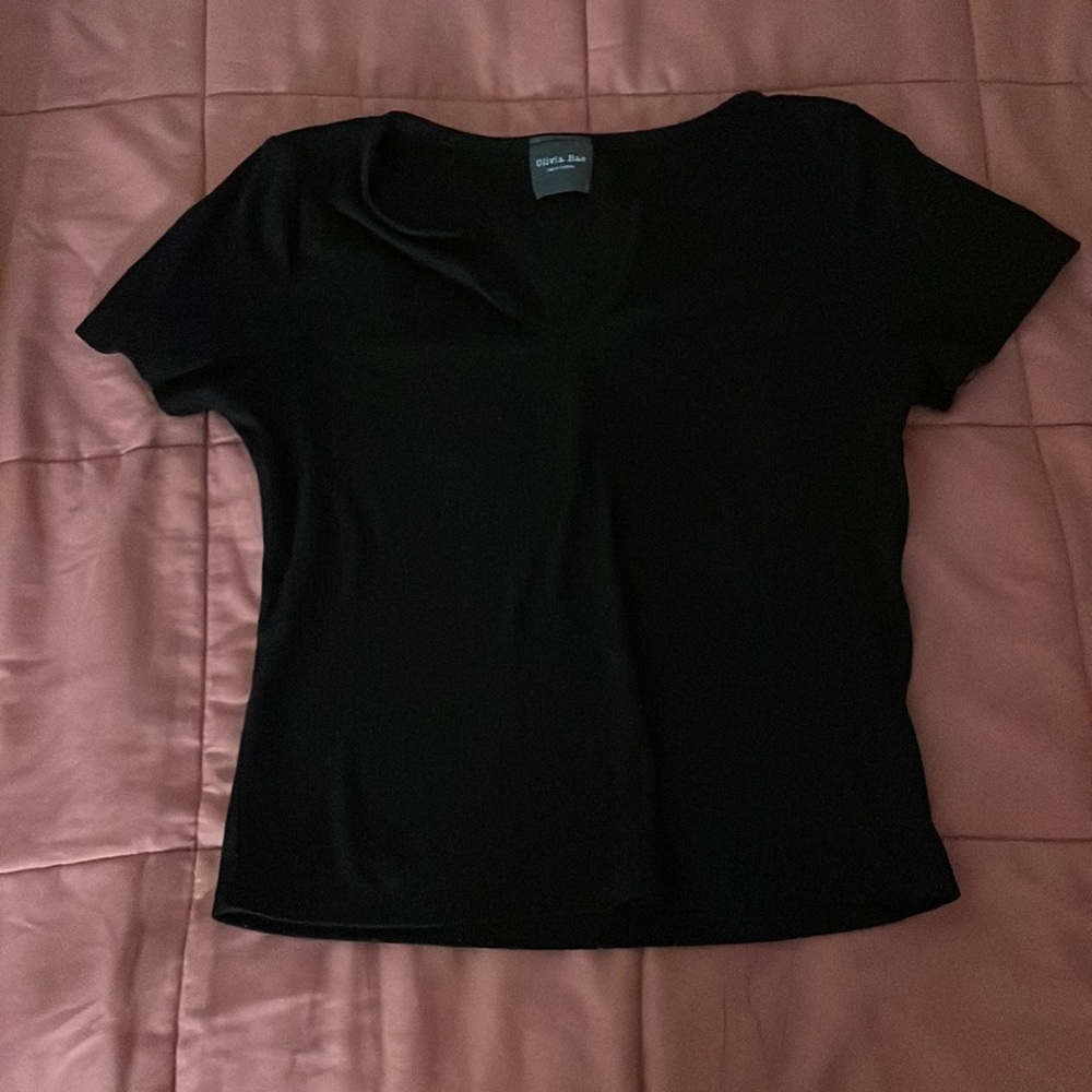 Black cute crop